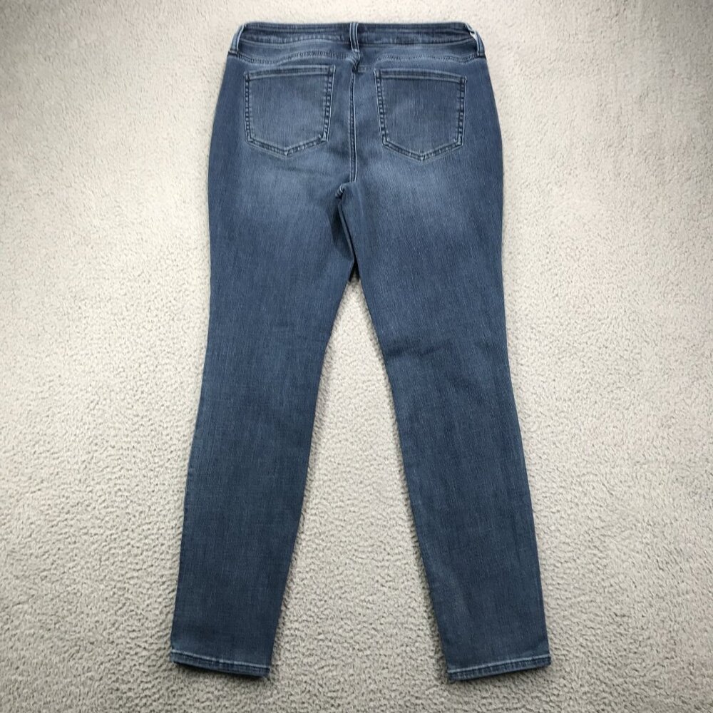 NYDJ Jeans‎ Womens Size 8 AMI Skinny High Rise Lombard Wash Lift Tuck Tech Denim